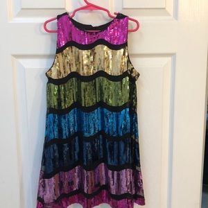 Multi sequin dress
